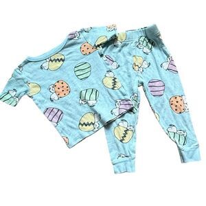Unisex Boys Girls Peanuts Charlie Brown Easter Cotton Pajamas - Sz 2T